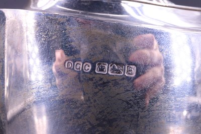 Lot 752 - An early 20th Century silver four-piece tea...