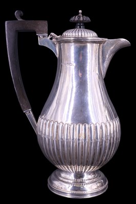Lot 752 - An early 20th Century silver four-piece tea...