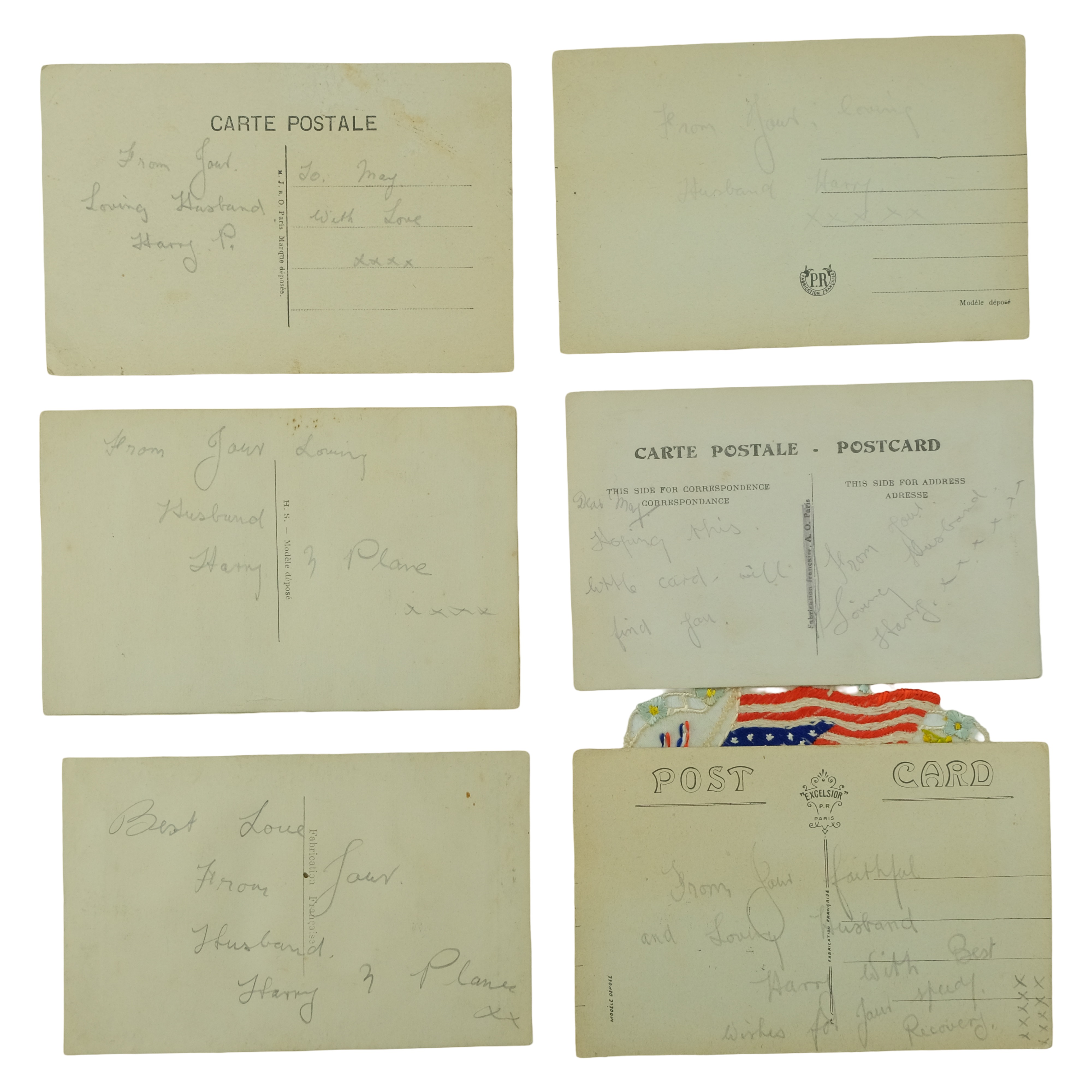Lot 162 - A group of Great War silk postcards, etc